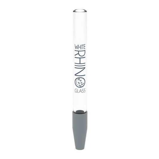 WHITE RHINO Glass Dab Straw